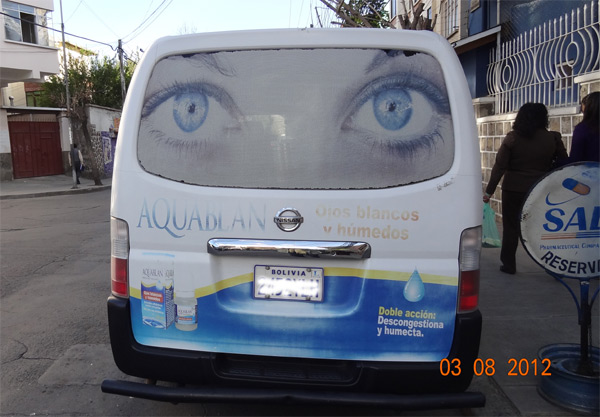 publicidad de los veh�culos