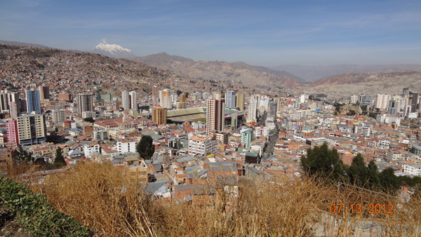 Vue de La Paz depuis Killi-Killi