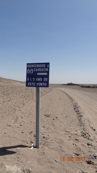 bienvenidos Cahuachi