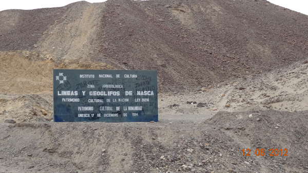 Panneau rappelant la propri�t� des lignes et sa reconnaissance